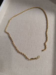 lot 50366 image: Gold Tone Rope Chain Necklace