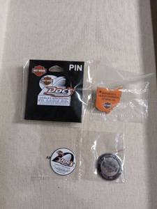 lot 50375 image: Harley-Davidson Dealer Lapel Pin Collection - Docs St. Louis & Ben Breece Ottawa OH