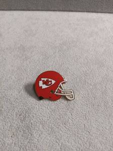 lot 50445 image: Kansas City Chiefs Helmet Enamel Lapel Pin