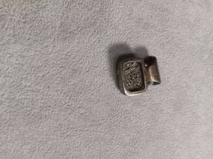 lot 50449 image: Silver-Tone Metal Pendant with Druzy Stone