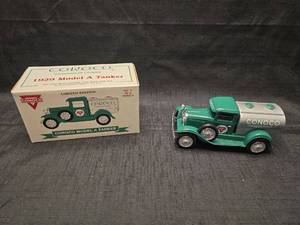 lot 50799 image: Conoco Continental Oil Company 1929 Model A Tanker Die Cast Coin Bank
