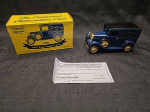 lot 50801 image: 1992 Eastwood Automobilia Club 1931 Ford Model A Panel Truck Die Cast Bank