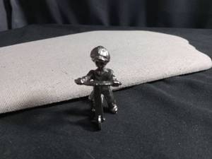 lot 6074 image: Pewter Scooter Rider Miniature Figurine