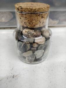 lot 62196 image: Jar of Gemstones and Rocks