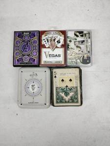 lot 62242 image: Lot of 5 Playing Card Decks
