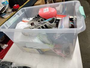 lot 62259 image: Tote of Miscellaneous Items