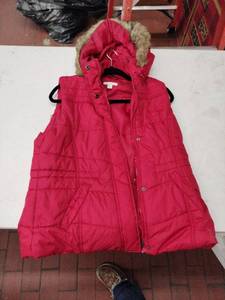 lot 59392 image: New York and Company Puffer Vest with Detachable Hood