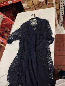lot 59426 image: Maya Brooke navy cardigan and Dress Set - 18W
