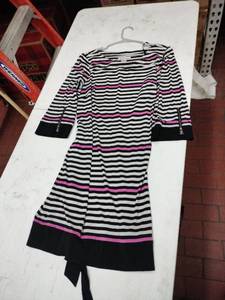 lot 59441 image: Laundry by Design Striped Maxi Dress BlackPinkWhite - XL