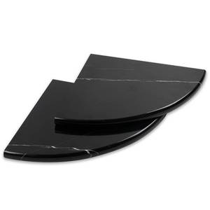 lot 8749 image: Adolif Black Marble Corner Shower Shelf, 9 Inch Marble Corner Shelf for Bathroom Shower Decor, Wall Mounted, Polished, 2 Pcs