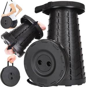 lot 8765 image: Fishboy Upgraded Collapsible Stool, 400lbs Max Weight, Lightweight But Sturdy, Portable Retractable Folding Telescoping Foldable Camping Stool for Adults Outdoor Fishing Hiking BBQ