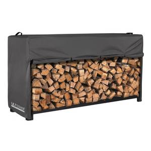 lot 8798 image: ULTCOVER Waterproof Firewood Racks Cover 8 Feet Heavy Duty Outdoor Logs Holder Stand Cover, Black