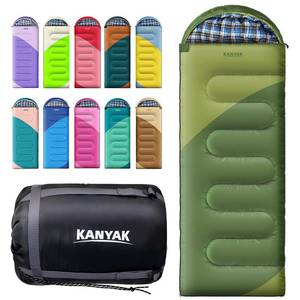 lot 8832 image: Sleeping Bags for Adults Backpacking Lightweight Waterproof Cold Weather Sleeping Bag for Girls Boys Mens for Warm Camping Hiking Outdoor Travel Hunting with Compression Bags