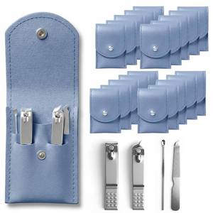 lot 8854 image: RISESAILS 20-Piece Complete Nail Care Kit, Professional Manicure Set with Stainless Steel Tools for Home Use, Travel & Gifts  Portable Nail Clipper Kit in Blue Case(Blue)