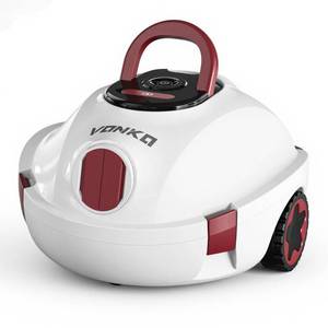 lot 867 image: $300 VONKO P10 Cordless Robotic Pool Cleaner, 100-Min Runtime, Pool Vacuum for Above Ground Pool & Flat Inground Pool, Automatic Self-Parking, Easy Debris Removal,Ice White