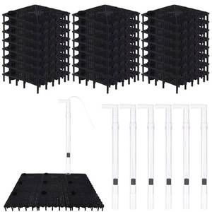 lot 8901 image: HKOYTIUP 24pcs Undergravel Filter Aquarium Divider Tank (5.7 x 5.7) Under Gravel System for Clean Water with 6 Uplift Tube for Fish Tank Separation Bottom Filtration & DIY Aquascaping
