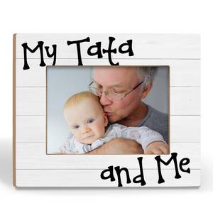 lot 8911 image: BCUANGD Grandpa Picture Frames - Tata Gifts from Grandkids Best New Pop Gifts Promoted to Grandpa Photo Frame, Christmas Birthday Gift for Female Grandma 5x7 Picture Frame