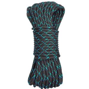 lot 8924 image: GM CLIMBING 8mm Accessory Cord Rope Double Braid Pre Cut CEUIAA (Black, 20ft 8mm)