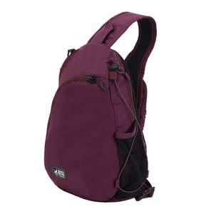 lot 8940 image: Eddie Bauer Ripstop 8L Shoulder Sling Pack with Padded Air-Mesh Adjustable Crossbody Strap for Right or Left Handed Fit - Dk Plum