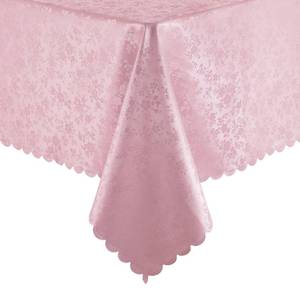 lot 1027 image: Smiry Rectangle Table Cloth, Waterproof Heavy Duty Vinyl Tablecloths, Wipeable Washable Table Cover for Kitchen and Dining Room (Dirty Pink, 60 X 84)