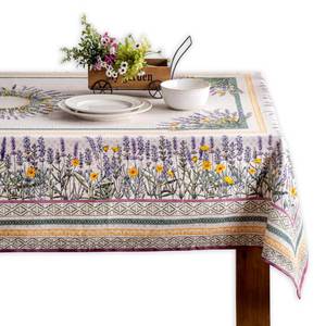 lot 1062 image: Maison d Hermine Table Cloth Rectangle Table 100% Cotton 60 x 90 Inches Tablecloth Reusable Decorative for Dining Kitchen Room Farmhouse Party Home Hotel Restaurant Spring Summer - Fanny Lavender