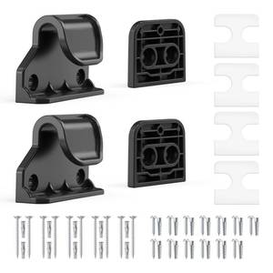 lot 1074 image: EZIGO Retractable Baby Gates Replacement Parts, Full Set Wall Mounting Accessories Including Brackets, Latches, Screws for 100120 inch Extra Wide Baby Gate Mesh Gate Retractable Dog Gate, Black