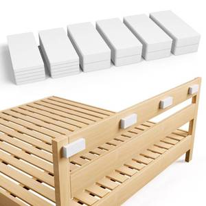 lot 1094 image: LveSunny 18Pcs Furniture Pads,EVA Foam Headboard Stoppers for Wall, 8Pcs (15mm Thick)10Pcs (5mm Thick) wall Protector, Anti-Vibration Soundproof Pads, Couch stoppers, Bed Noise Stopper, White