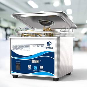 lot 1166 image: Granbo Ultrasonic Cleaner 1.3L Jewelry Cleaning Ultrasonic Machine 40kHz with Digital Timer and Degassing,110V Digital Ultrasonic Parts Cleaner for Denture Dental Oral Irrigator Parts Glasses