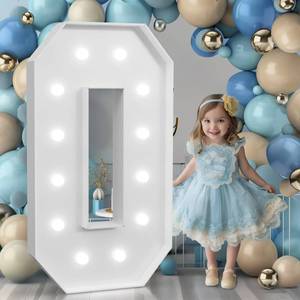 lot 1340 image: Bugame Marquee Letters, Cool Light Marquee O, Large Letters for Birthday, Anniversary, Wedding Decor (DIY Kit)