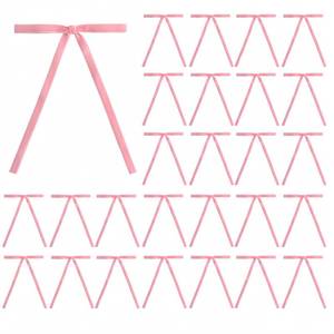 lot 2019 image: Meseey 30 Pcs Light Pink Velvet Christmas Bows 5 x 7 Inch Rustic Vintage Wedding Velvet Ribbon Gift Bows for Tree Wreath Garland Home Decor Indoor Outdoor Decorations (Light Pink)