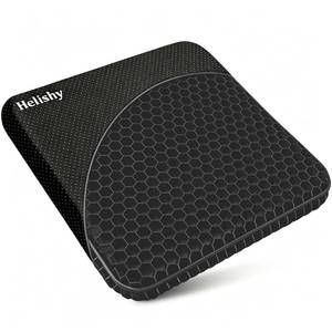 lot 2428 image: Helishy Gel Seat Cushion, Double Thick Egg Gel Cushion for Pressure Pain Relief, Breathable Wheelchair Cushion Chair Pads for Car Seat Office Chair (Black)