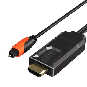 lot 4045 image: YEUGICEO HDMI ARCeARC to Optical Audio Converter, 192KHz ARC to Optical Adaptor Supports PCM2.0, Dolby 5.1, DTS 5.1 -ARC Audio Extractor Cable 6 FT for TV to Soundbar,Amplifier,Speaker