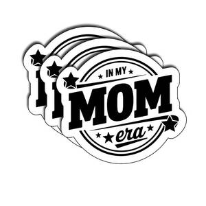 lot 4049 image: (3Pcs) in My mom Era Sticker Floral Vinyl Decal for Laptop Water Bottle Journal Scrapbook Tumbler Phone Tablet Decorative Gifts for Grandma Memaw Mothers Family Women Appreciation Aesthetic 2.7inx3in