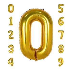 lot 4059 image: Inscool 40 Inch Large Gold Number 7 Balloon  Giant Jumbo Numeral Balloons for Birthday Party Decorations, Wedding, Anniversary, Graduation Celebration Decor