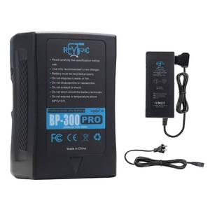 lot 4124 image: REYTRIC Upgrade 300Wh(20400mAh) V MountV-Lock Battery with Upgrade 5A Output D-tap Charger and D-Tap Cable