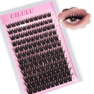lot 6452 image: Wispy Lash Clusters Kit 10-18mm Mix D Curl Eye Lashes Wispy Lash Cluster False Eyelash Clusters DIY Lash Extension Kit with Lash Bond and Seal, Lash Glue Remover, Lash Tweezers(U13 Lash Kits)