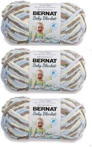 lot 6469 image: Bulk Buy Bernat Baby Blanket Yarn (3-Pack) Little Cosmos 161103-3128