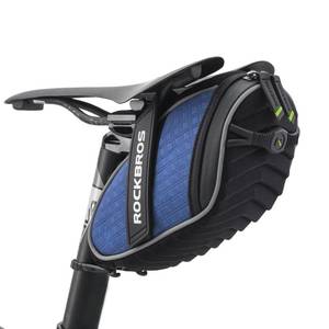 lot 6474 image: ROCKBROS Bike Saddle Bag Bicycle Seat Bag 3D Shell Saddle Bag Under Seat Cycling Seat Pack for Mountain Road Bike Bicycle Blue