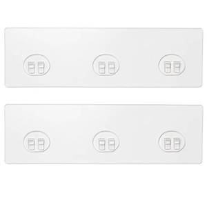 lot 6489 image: 2 Pack Shower Caddy Adhesive for Replacement, Strong Transparent Adhesive for Shower Caddy Sticky Pads, No Drilling for Corner Shelf Basket, Bathroom Storage Shelves, Kitchen Racks and Soap Holder