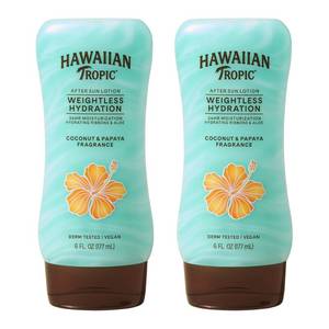 lot 6492 image: Hawaiian Tropic Weightless Hydration After Sun Lotion with Aloe, 6Fl Oz Twin Pack, Hawaiian Tropic Lotion, Moisturizing Lotion, After Sun Care, After Sun Moisturizer, 6Fl Oz each