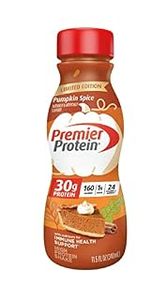 lot 7097 image: Premier Protein RTD Shakes - Pumpkin Spice - 11.5 fl oz12pk