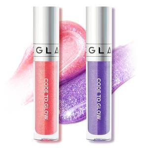 lot 8436 image: Glam Code Lip Gloss Set � Color-Changing Lip Gloss for Daily Glow � Glossy Lip Oil with Vitamin E and Shea Butter for Deep Hydration Lightweight, Non-Sticky and Sensitive Skin Friendly, 3 Pack Bundle