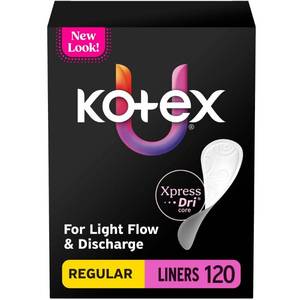 lot 11717 image: Kotex Regular Liners - 120ct