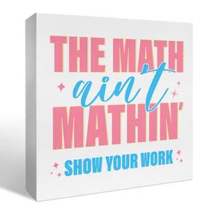 lot 12027 image: coimiao Math Gifts for Women Men Math Lover Mathematics Teachers Nerd Major Professors, Decor for Home Classroom Office Desk, Mathematician Statistician Gifts, Ainftt Mathinft