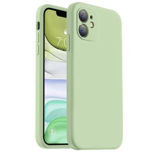 lot 12042 image: Vooii Compatible with iPhone 11 Case, Upgraded Liquid Silicone with Flat Edges Camera Protection Soft Anti-Scratch Microfiber Lining Phone Case for iPhone 11 6.1 inch - Matcha