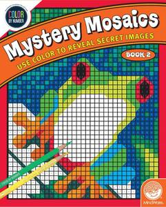 lot 12055 image: MindWare Color by Number Mystery Mosaics (Book 2), Multi Color