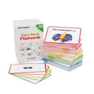 lot 12061 image: Sight Words Flash Cards Kindergarten � 220 Cards � Sight Words for Toddlers 4 Years � Dolch Sight Words Flash Cards �Pre-K Kinder 1st 2nd 3rd Grade � Sight Word Site Reading Kids Vocabulary Learning