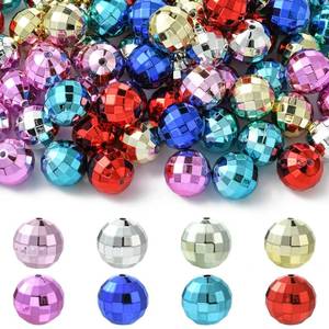lot 12070 image: DanLingJewelry Approx 100Pcs 20 mm Acrylic Disco Ball Spacer Beads Colorful Faceted Round Bubblegum Beads for DIY Jewelry Making Crafts