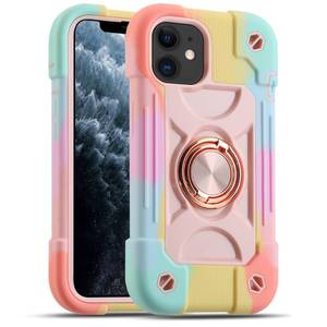 lot 12080 image: MARKILL Compatible with iPhone 11 Case 6.1 Inch with 360°Rotate Ring Stand, Military Grade Drop Protection Full Body Rugged Heavy Duty Case 3 in 1 Protective Cover