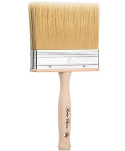 lot 14050 image: Bates- Deck Stain Brush, 5 Inch, Wooden Handle, Wood Stain Brushes for Wood
